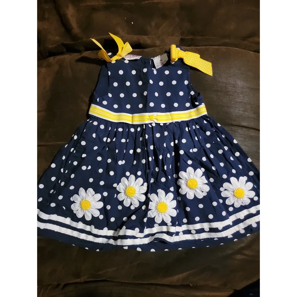 Blueberri boulevard navy floral dress size 18 months